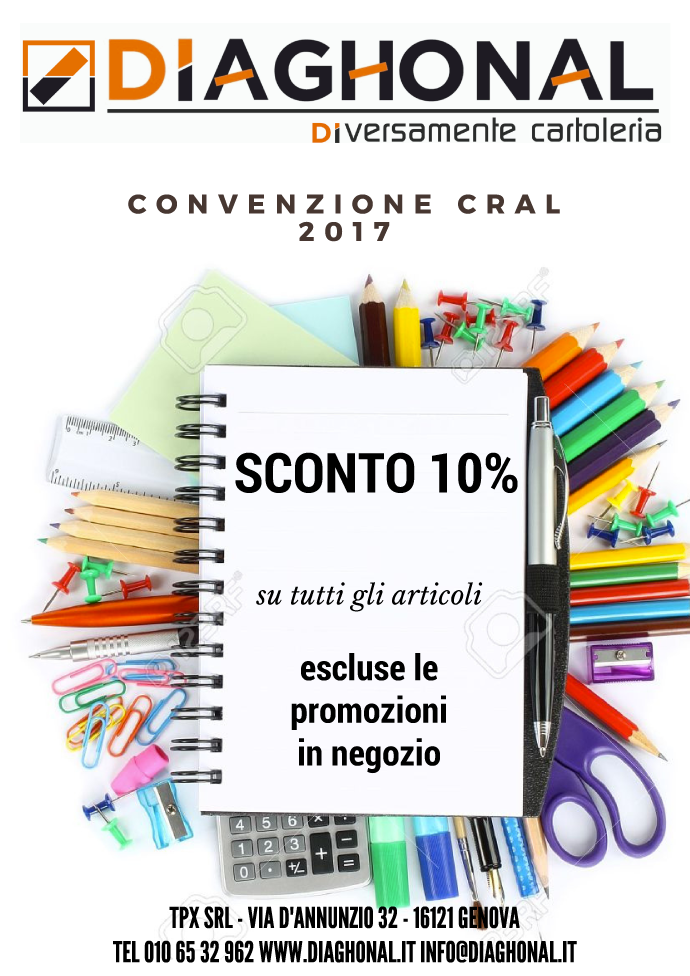 Nuova convenzione: Diaghonal, diversamente cartoleria
