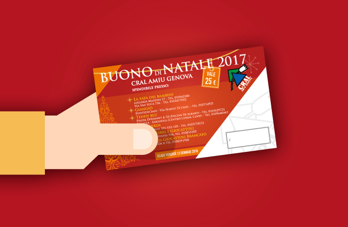 Consegna dei Buoni di Natale 2017 a partire da mercoledi 6 dicembre